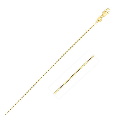 14k Yellow Gold Classic Box Chain (0.45 mm)