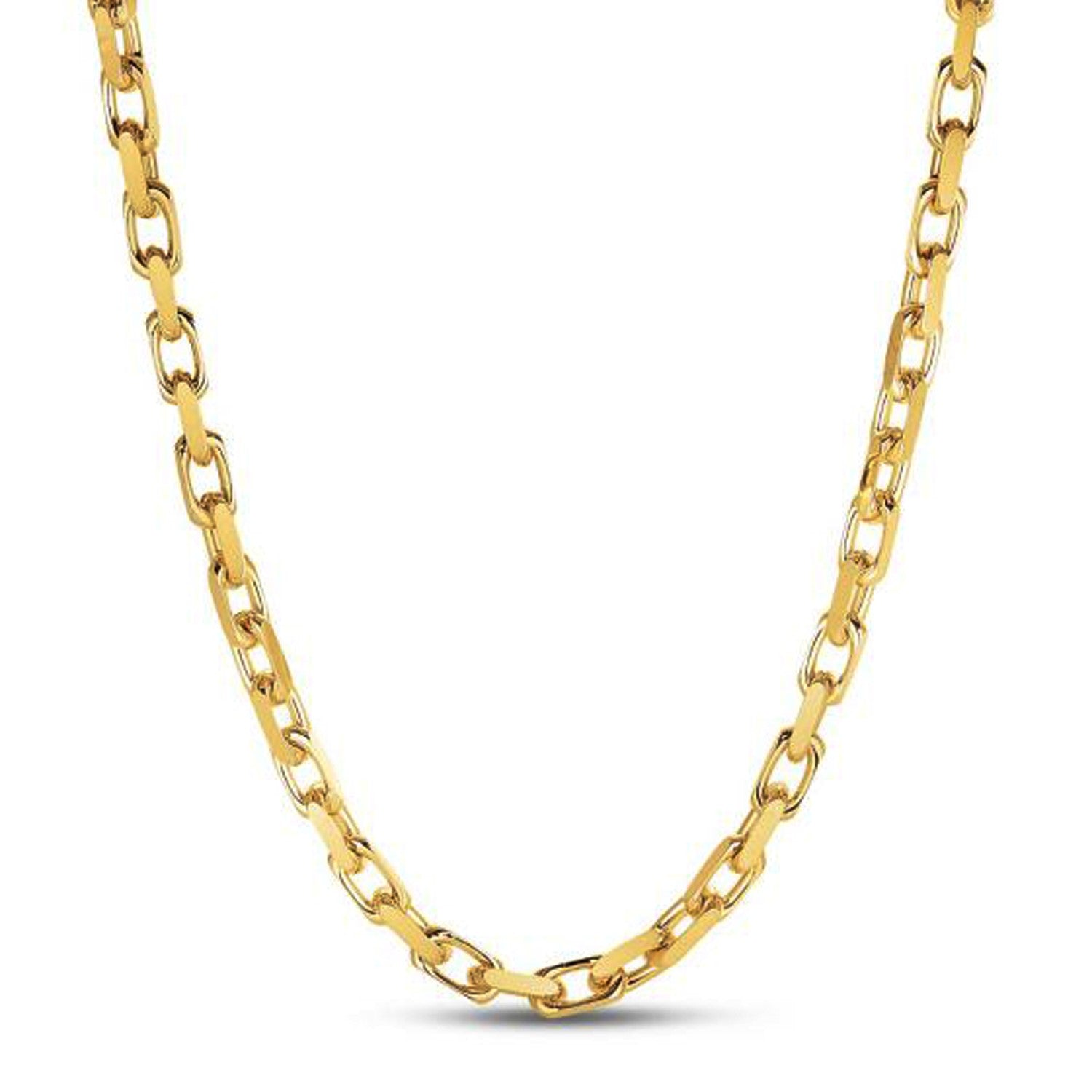 14k Yellow Gold French Cable Link Chain (6.10 mm)-Teresa&#39;s Fashionista LLC