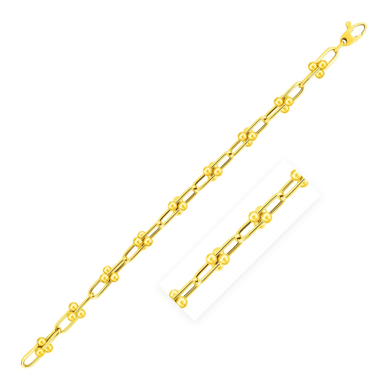 Jax Chain in 14k Yellow Gold (5.00 mm)-Teresa&#39;s Fashionista LLC