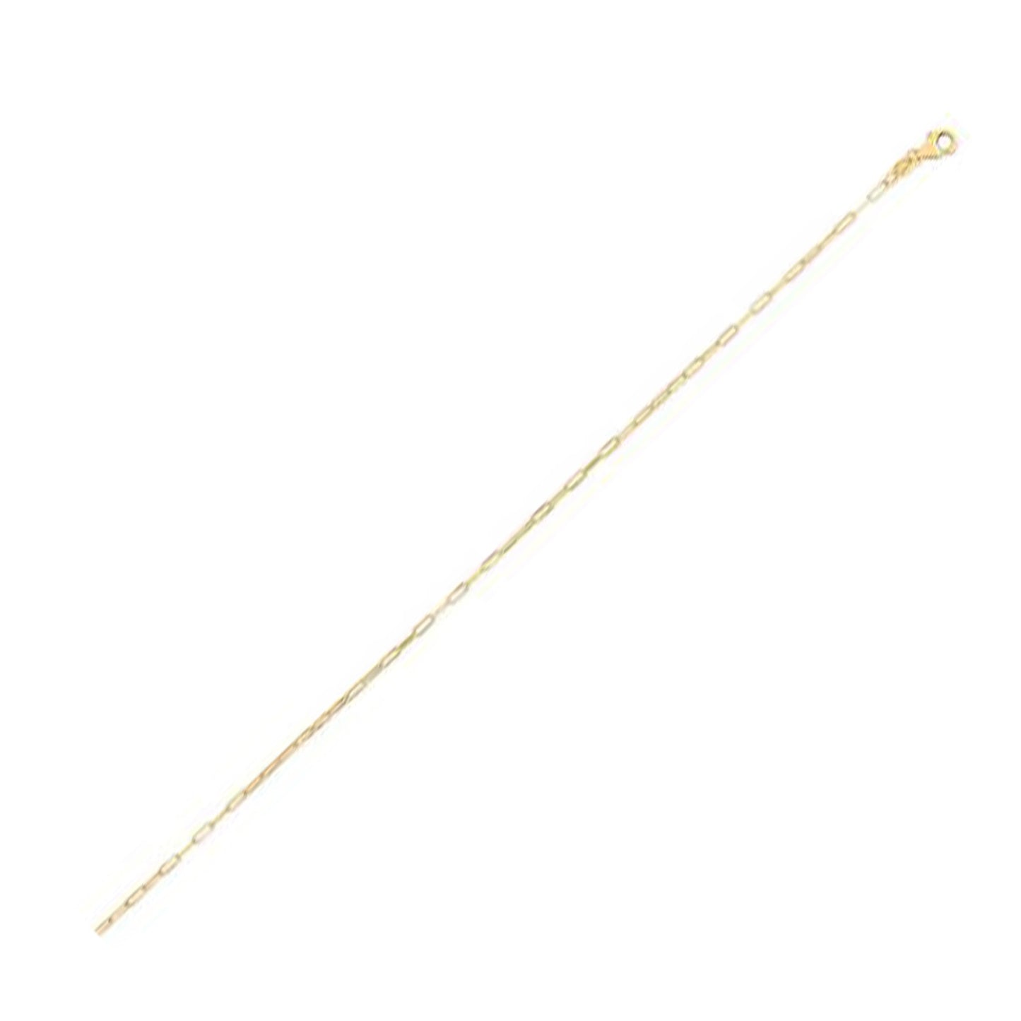 14K Yellow Gold Fine Paperclip Chain (1.20 mm)-Teresa&#39;s Fashionista LLC