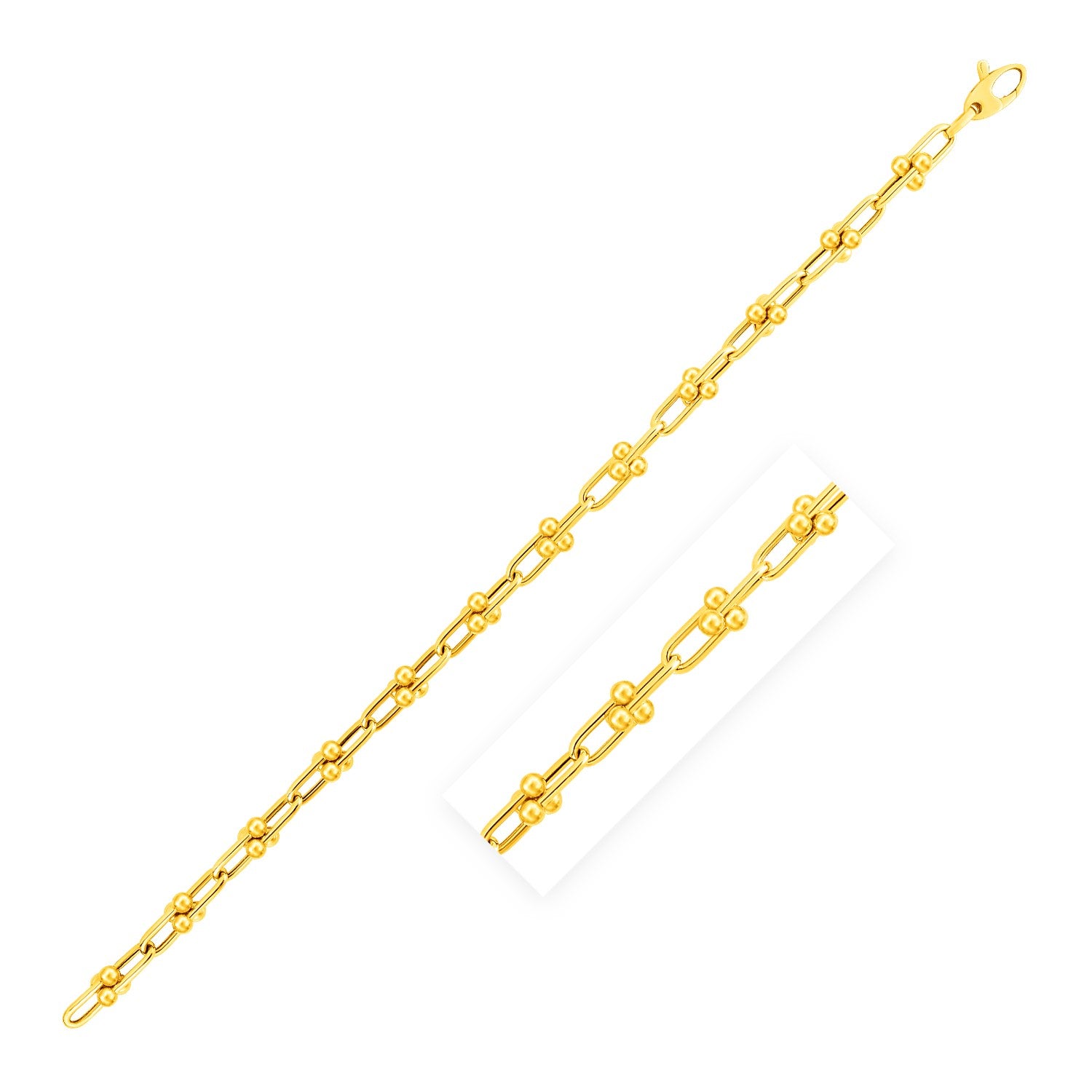 Jax Chain in 14k Yellow Gold (4.00 mm)-Teresa&#39;s Fashionista LLC