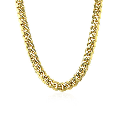 14k Yellow Gold Classic Miami Cuban Solid Chain (4.90 mm)