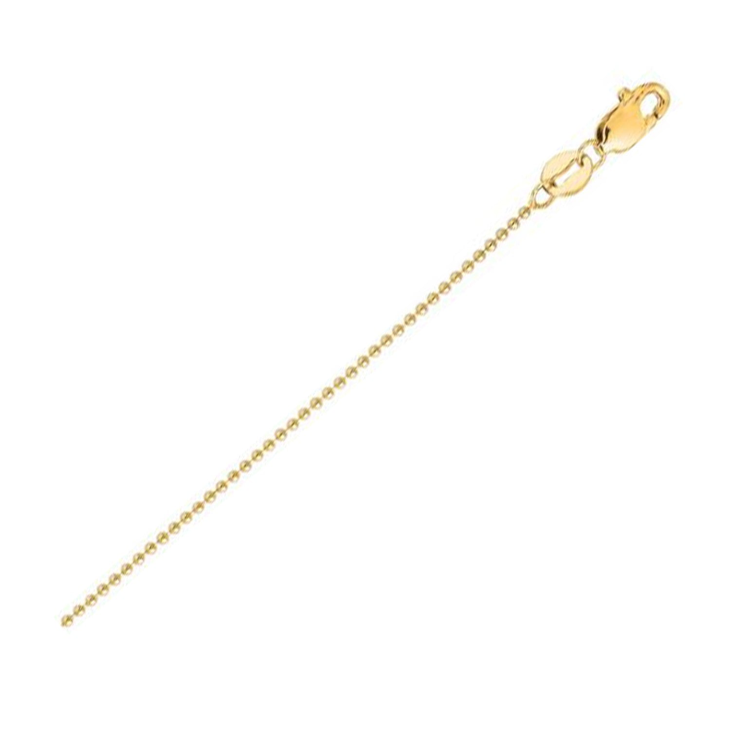 14k Yellow Gold Bead Chain (2.50 mm)-Teresa&#39;s Fashionista LLC