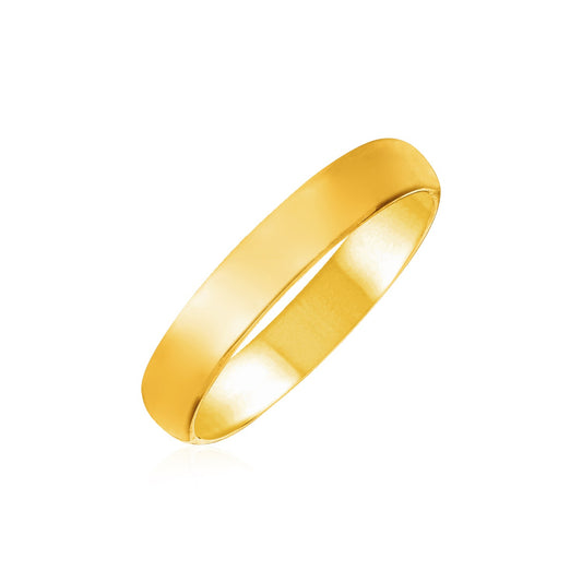 14k Yellow Gold Comfort Fit Wedding Band(4.00 mm)-Teresa&#39;s Fashionista LLC