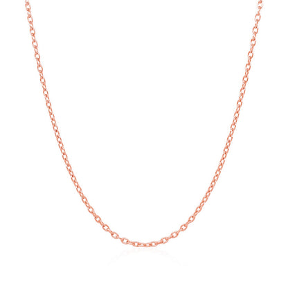 14k Rose Gold Round Cable Link Chain (1.50 mm)-Teresa&#39;s Fashionista LLC