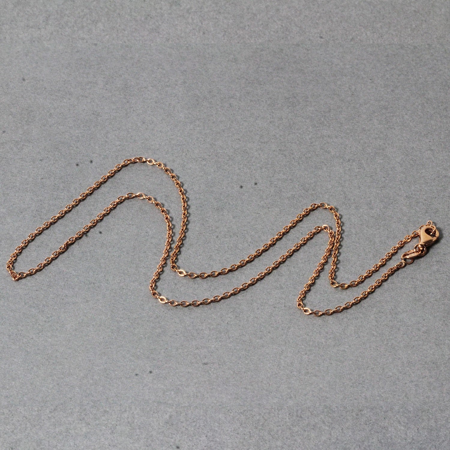 14k Rose Gold Round Cable Link Chain (1.50 mm)-Teresa&#39;s Fashionista LLC