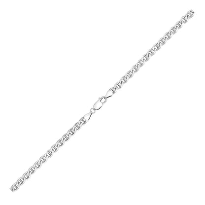 Sterling Silver Rhodium Plated Mariner Chain (5.60 mm)-Teresa&#39;s Fashionista LLC