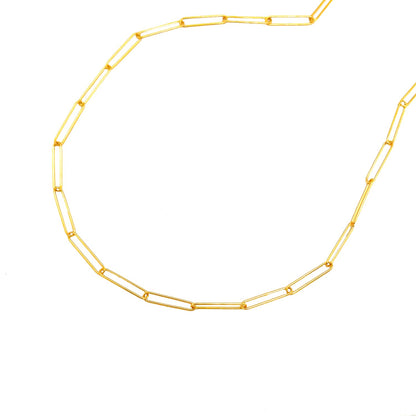 14k Yellow Gold Wire Paperclip Chain (2.70 mm)