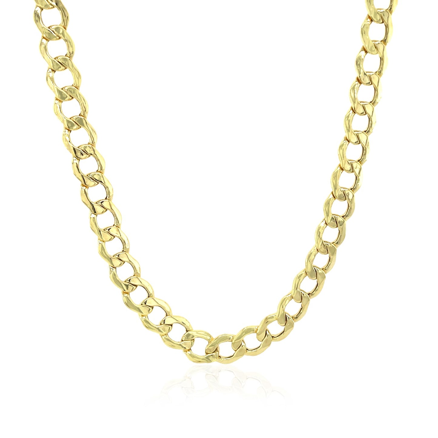 10k Yellow Gold Curb Chain (5.30 mm)-Teresa&#39;s Fashionista LLC