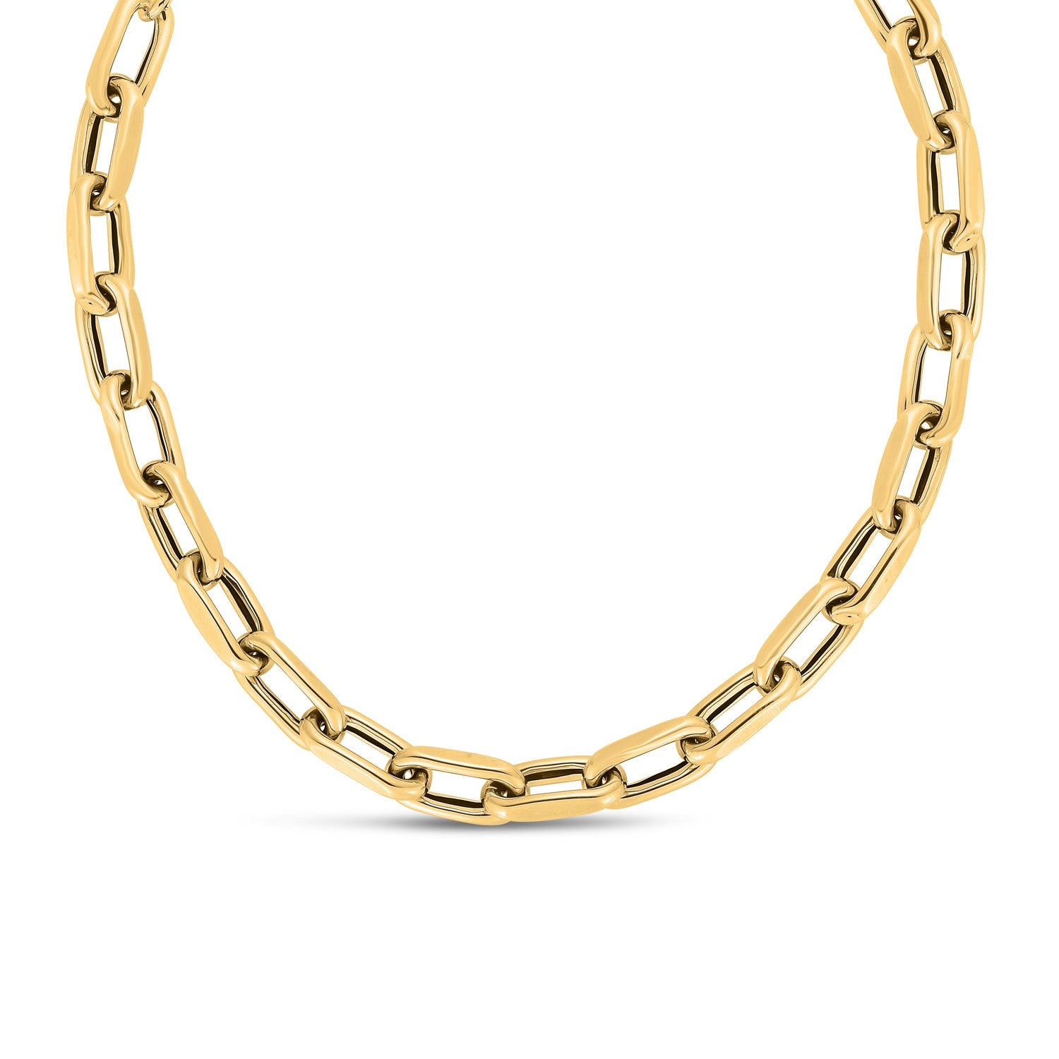 14k Yellow Gold French Cable Link Necklace (9mm)-Teresa&#39;s Fashionista LLC