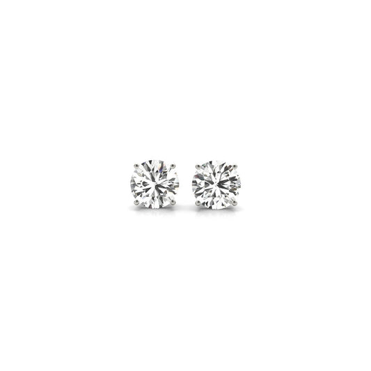 1 cttw Certified IGI Lab Grown Round Diamond Stud Earrings 14k White Gold (G/VS2)-Teresa&#39;s Fashionista LLC