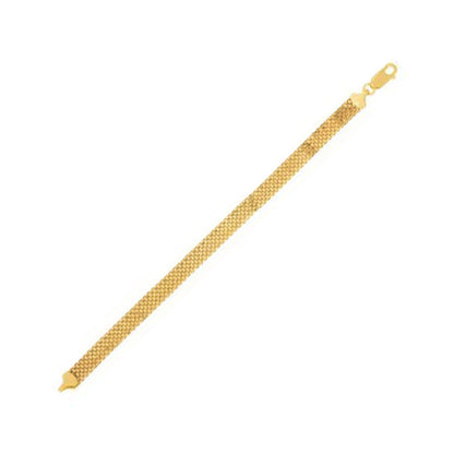 14k Yellow Gold Bismark Chain (7.00 mm)-Teresa&#39;s Fashionista LLC