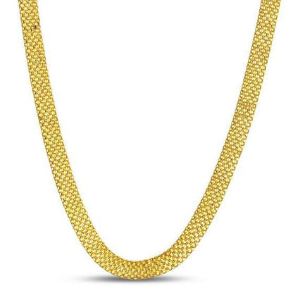 14k Yellow Gold Bismark Chain (7.00 mm)-Teresa&#39;s Fashionista LLC