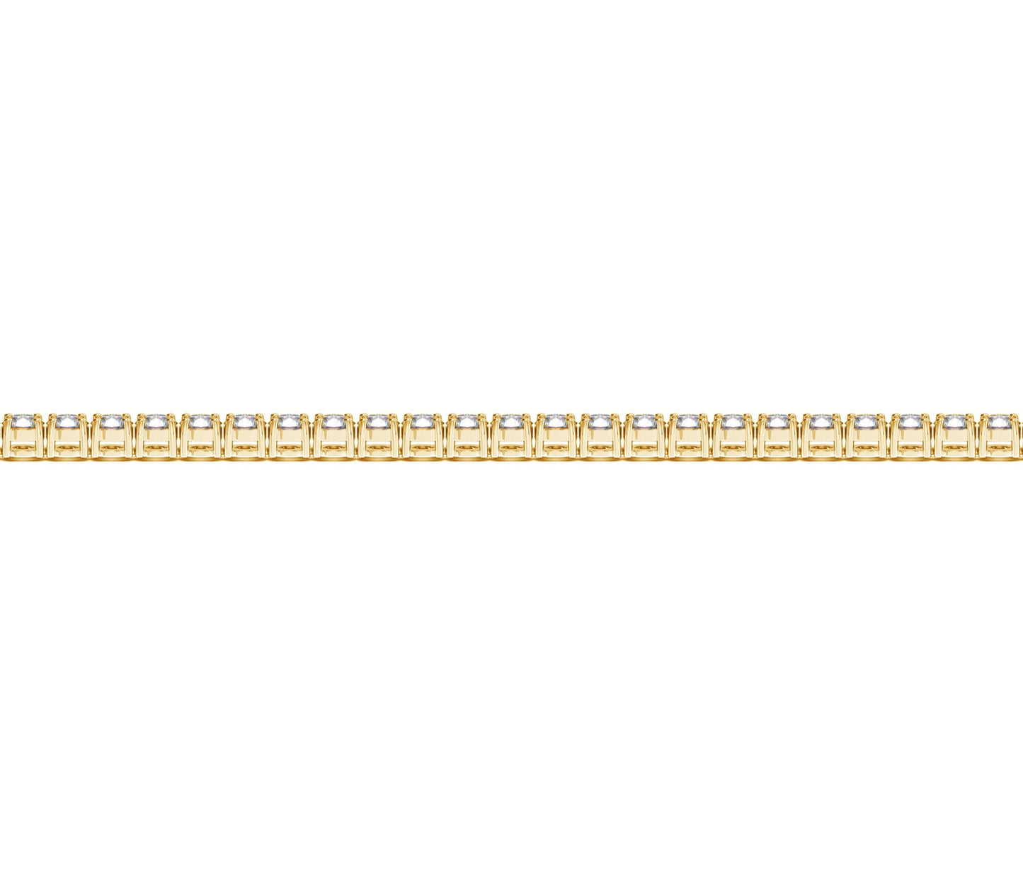 Lab Grown Round Diamond Tennis Bracelet in 14k Yellow Gold (2 cctw F/G VS2/SI1)-Teresa&#39;s Fashionista LLC