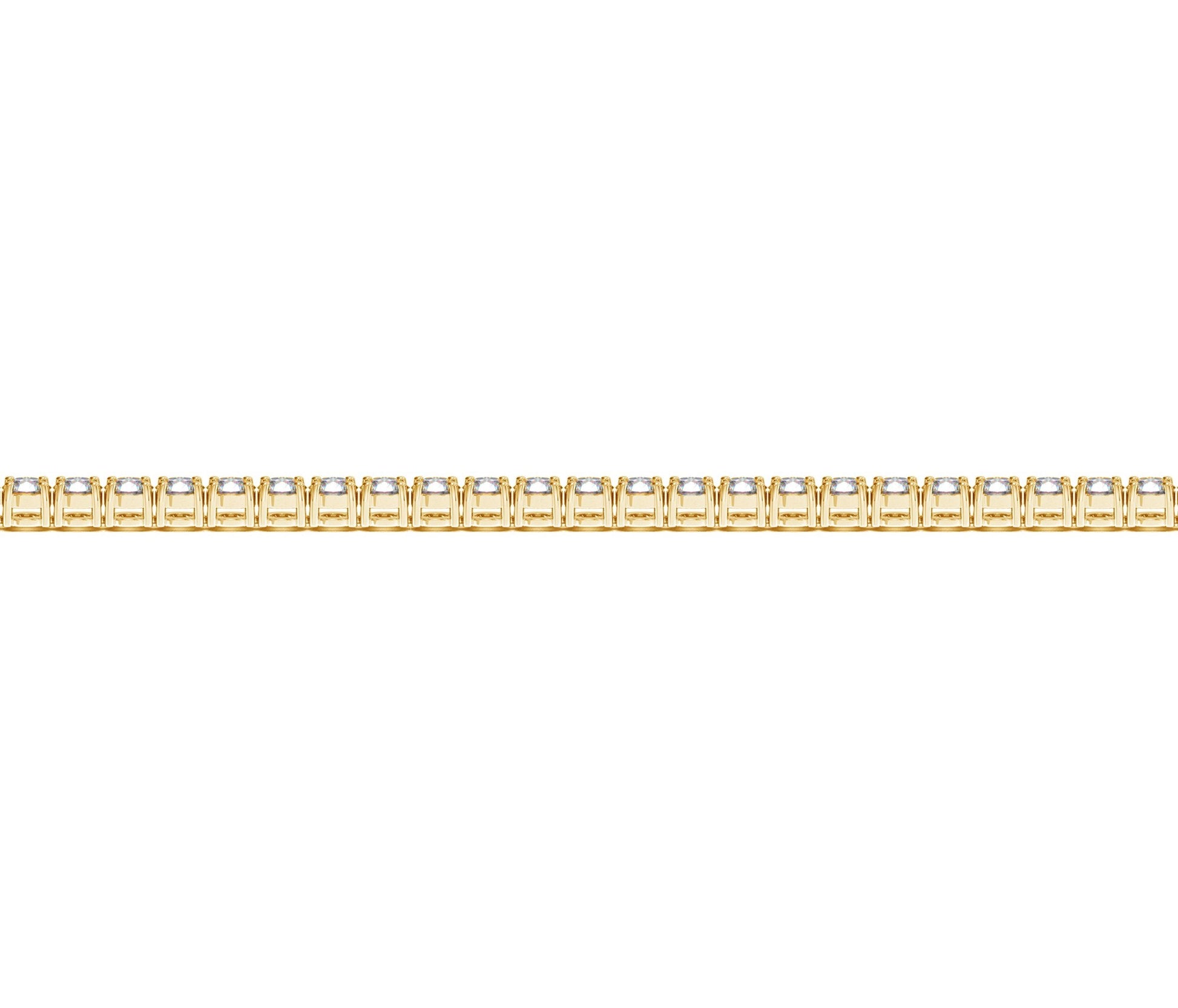 Lab Grown Round Diamond Tennis Bracelet in 14k Yellow Gold (2 cctw F/G VS2/SI1)-Teresa&#39;s Fashionista LLC