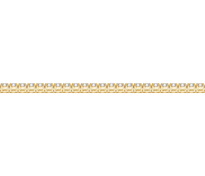 Lab Grown Round Diamond Tennis Bracelet in 14k Yellow Gold (2 cctw F/G VS2/SI1)-Teresa&#39;s Fashionista LLC