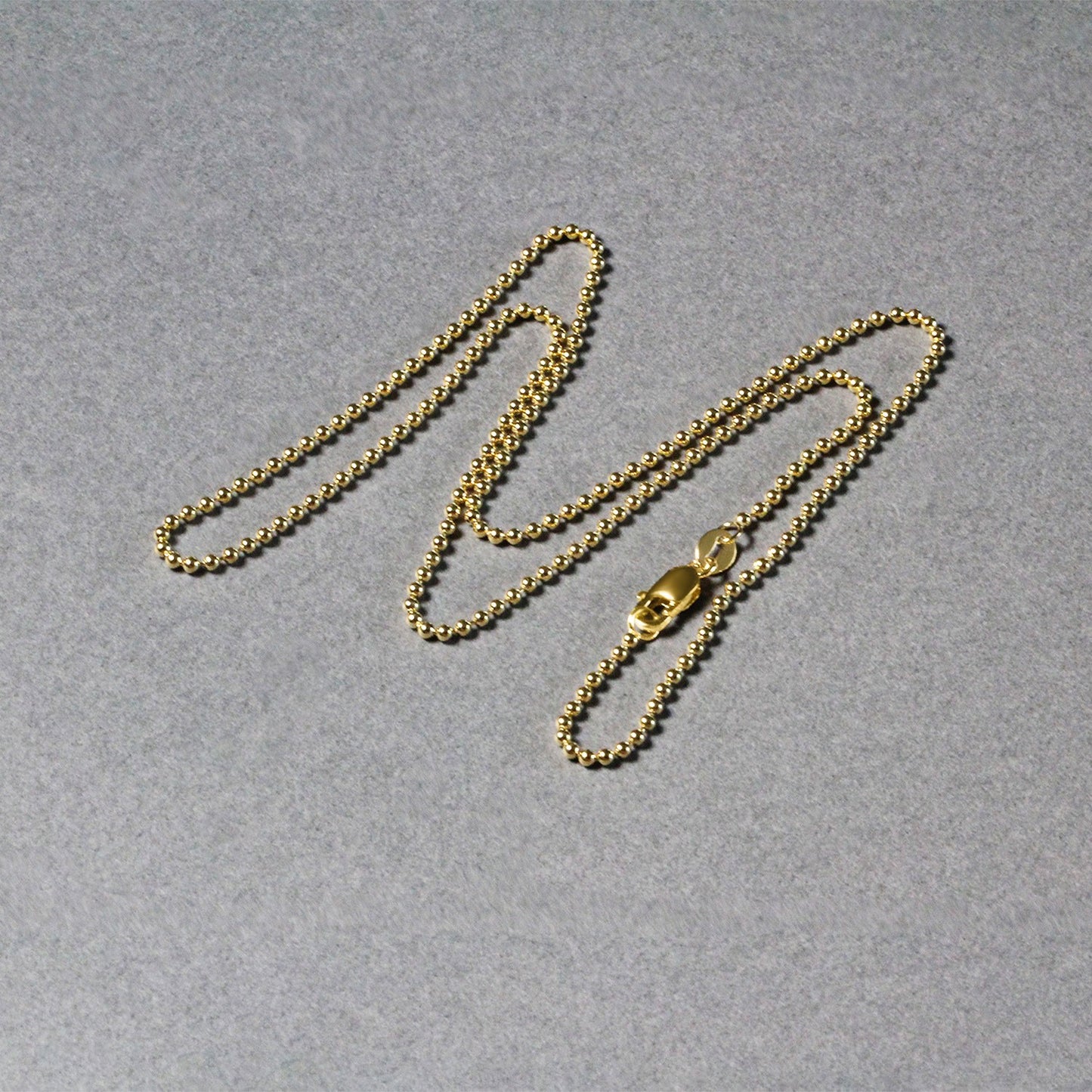 14k Yellow Gold Bead Chain 1.5mm (1.50 mm)-Teresa&#39;s Fashionista LLC