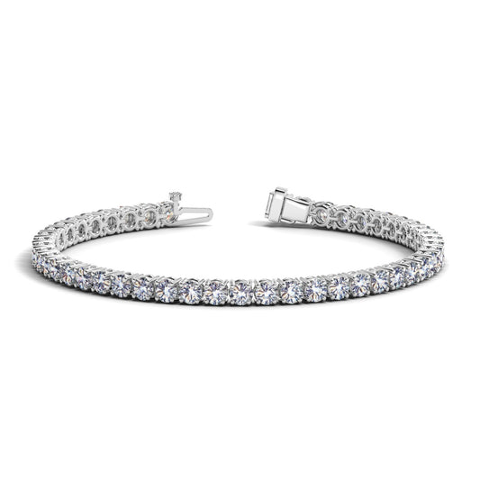 Lab Grown Round Diamond Tennis Bracelet in 14k White Gold (8 cctw F/G VS2/SI1)-Teresa&#39;s Fashionista LLC