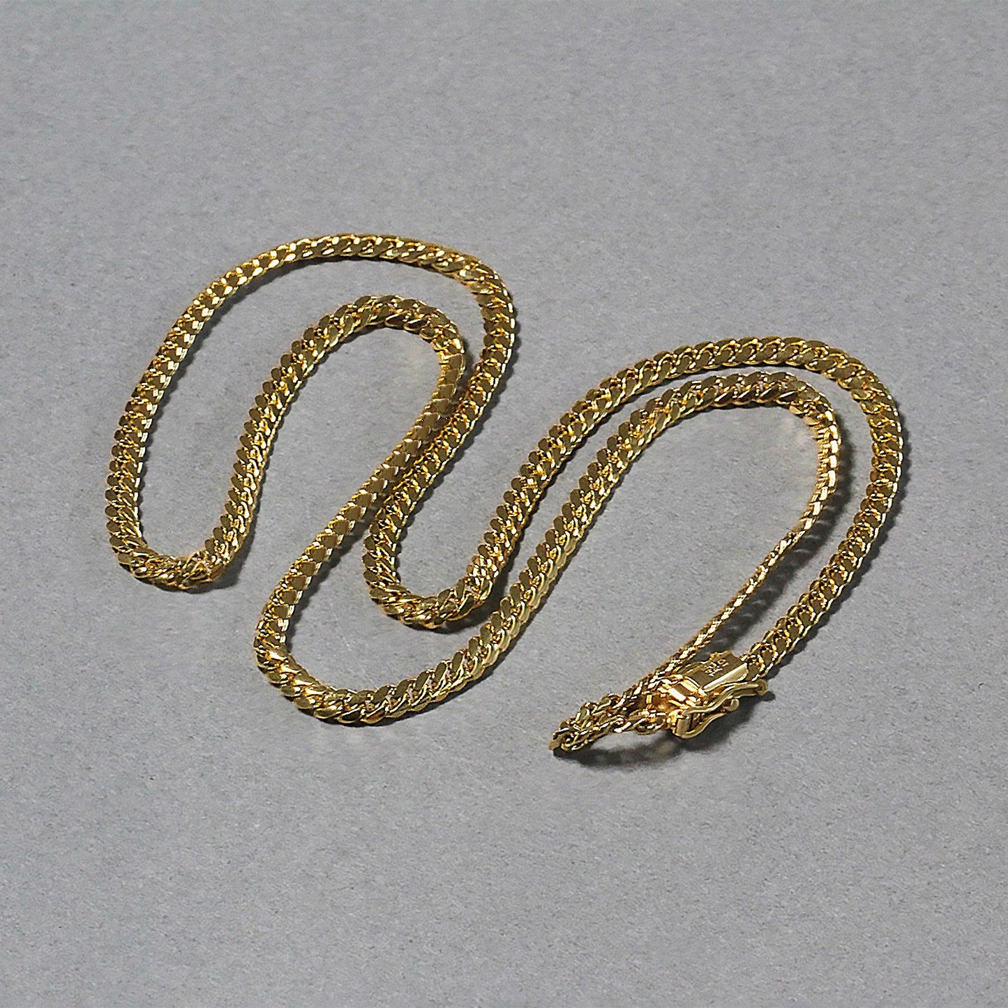 10k Yellow Gold Classic Solid Miami Cuban Chain (3.20 mm)-Teresa&#39;s Fashionista LLC