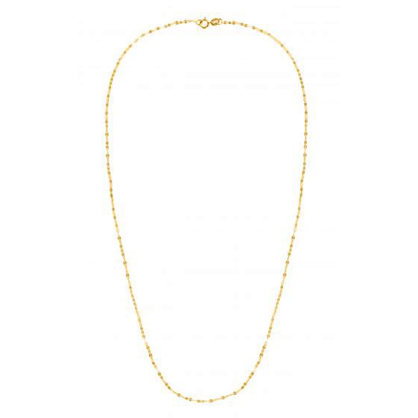 14k Yellow Gold Alternate Valentino Chain (1.40 mm)-Teresa&#39;s Fashionista LLC