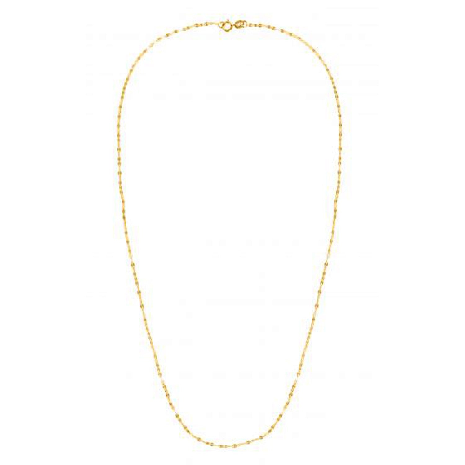 14k Yellow Gold Alternate Valentino Chain (1.40 mm)-Teresa&#39;s Fashionista LLC