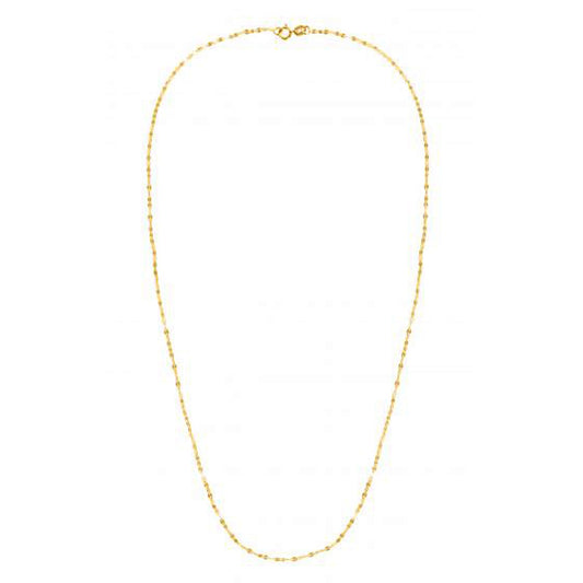 14k Yellow Gold Alternate Valentino Chain (1.40 mm)-Teresa&#39;s Fashionista LLC