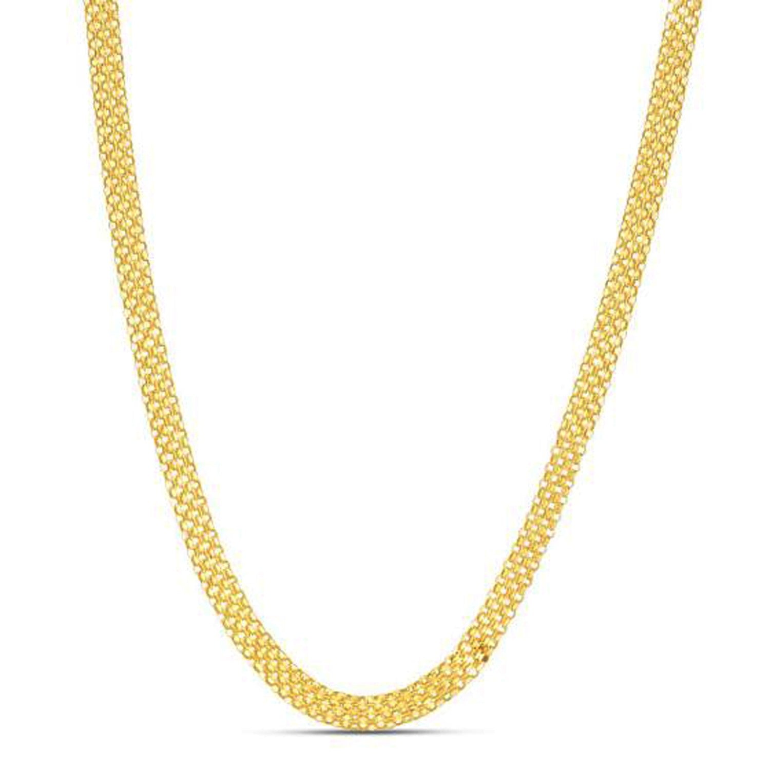 14k Yellow Gold Bismark Chain (4.70 mm)-Teresa&#39;s Fashionista LLC