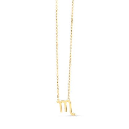 14K Yellow Gold Scorpio Necklace-Teresa&#39;s Fashionista LLC