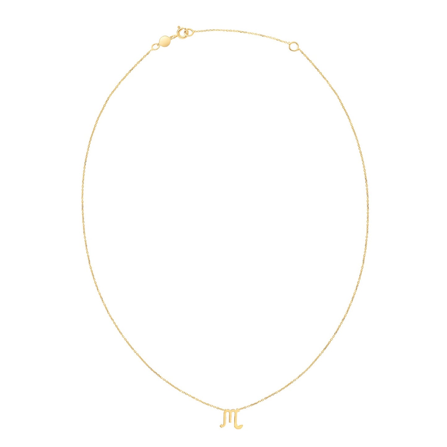 14K Yellow Gold Scorpio Necklace-Teresa&#39;s Fashionista LLC