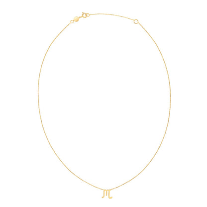 14K Yellow Gold Scorpio Necklace-Teresa&#39;s Fashionista LLC