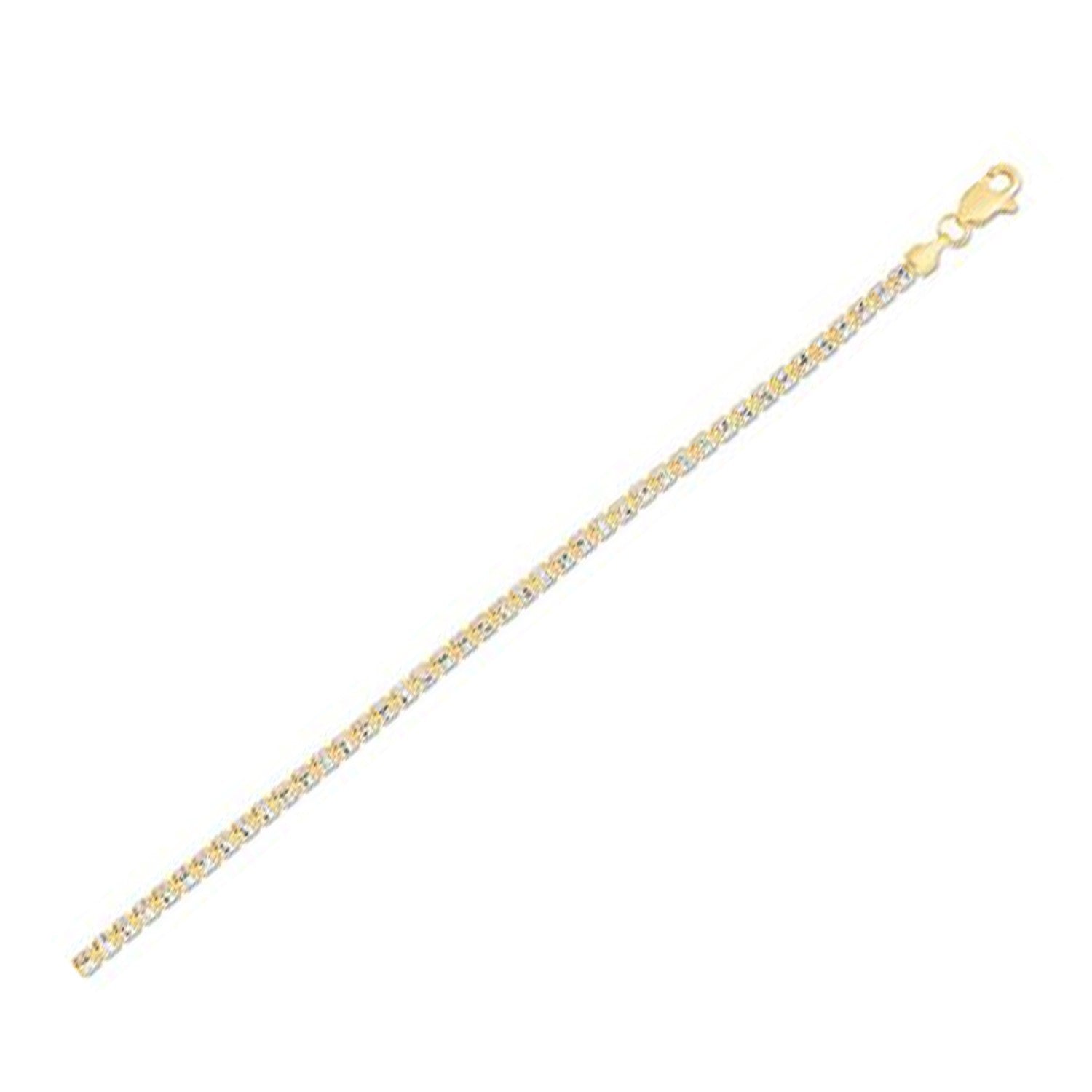 Ice Barrel Chain in 14k Yellow Gold (2.70 mm)-Teresa&#39;s Fashionista LLC