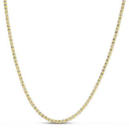 Ice Barrel Chain in 14k Yellow Gold (2.70 mm)-Teresa&#39;s Fashionista LLC