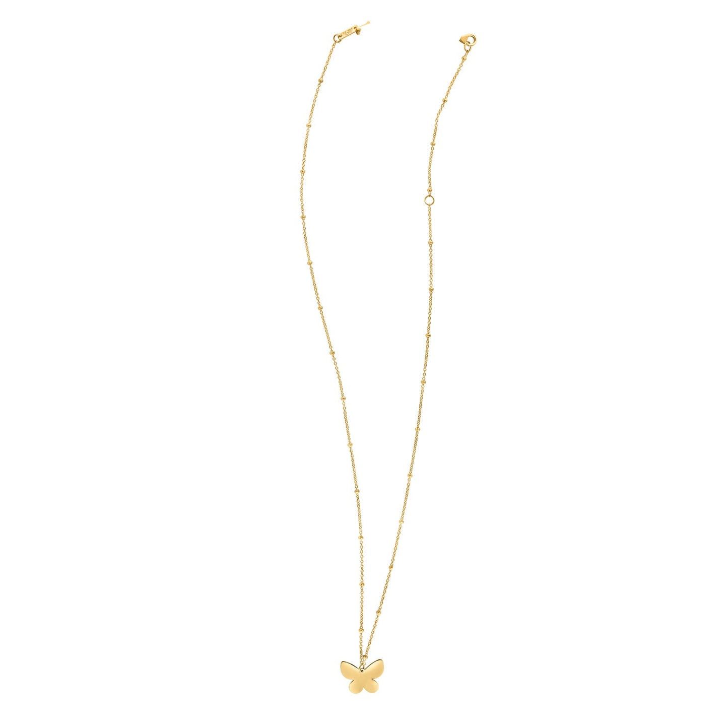 14k Yellow Gold Ppillon Butterfly Necklace-Teresa&#39;s Fashionista LLC