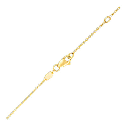 14k Yellow Gold Chain Necklace with Horizontal Arrow Pendant-Teresa&#39;s Fashionista LLC