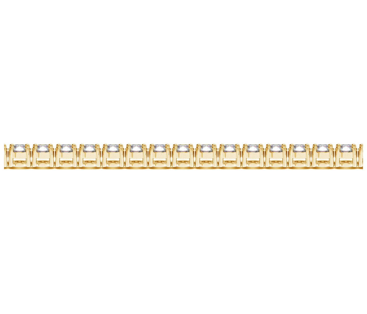 Lab Grown Round Diamond Tennis Bracelet in 14k Yellow Gold (8 cctw F/G VS2/SI1)-Teresa&#39;s Fashionista LLC