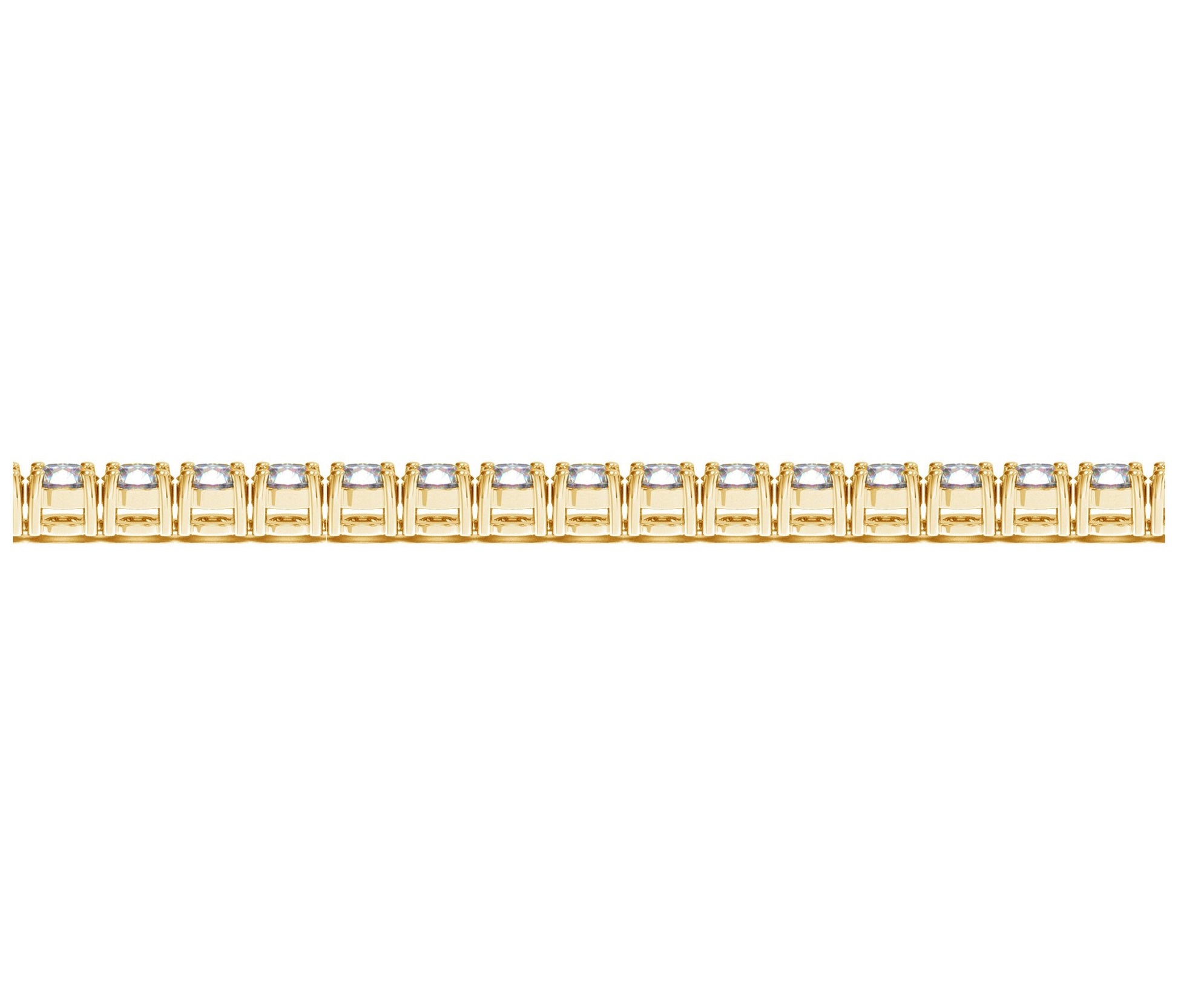 Lab Grown Round Diamond Tennis Bracelet in 14k Yellow Gold (8 cctw F/G VS2/SI1)-Teresa&#39;s Fashionista LLC