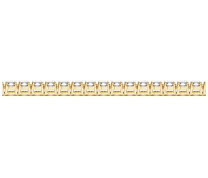 Lab Grown Round Diamond Tennis Bracelet in 14k Yellow Gold (8 cctw F/G VS2/SI1)-Teresa&#39;s Fashionista LLC