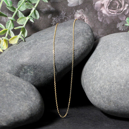 10k Yellow Gold Diamond Cut Cable Link Chain (0.87 mm)-Teresa&#39;s Fashionista LLC