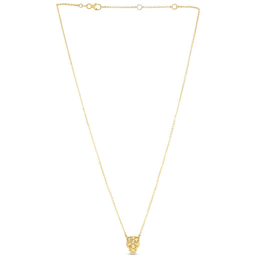 14k Yellow Gold Panther Head Necklace-Teresa&#39;s Fashionista LLC