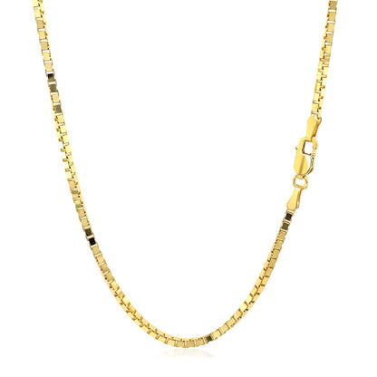 14K Yellow Gold Classic Box Chain (1.7 mm)