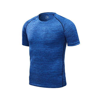 Men's Quick Dry Compression Running T-Shirts: Fitness & Soccer Sportswear-Teresa&#39;s Fashionista LLC