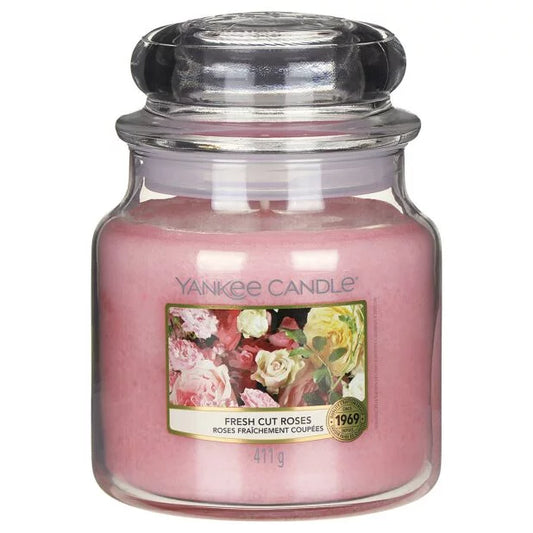 FRESH CUT ROSES SCENTED SMALL JAR 3.6 OZ by Yankee Candle