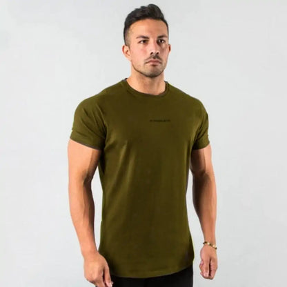 Men Fitted Gym T-Shirt-Teresa&#39;s Fashionista LLC