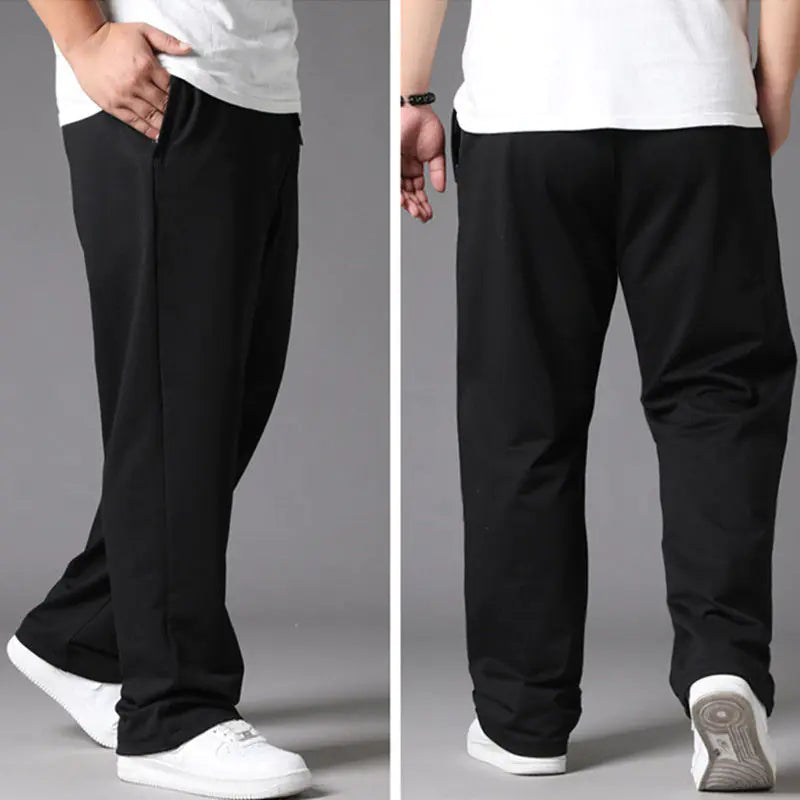 Oversized Black Casual Pants Men&#39;s 10XL Sweatpants Korean-Teresa&#39;s Fashionista LLC