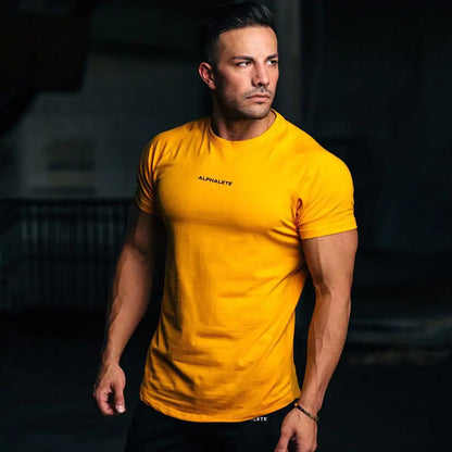 Men Fitted Gym T-Shirt-Teresa&#39;s Fashionista LLC