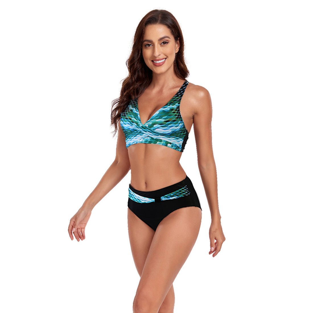 New Split Swimsuit Lady Sexy Halter Bikini Swimsuit-Teresa&#39;s Fashionista LLC