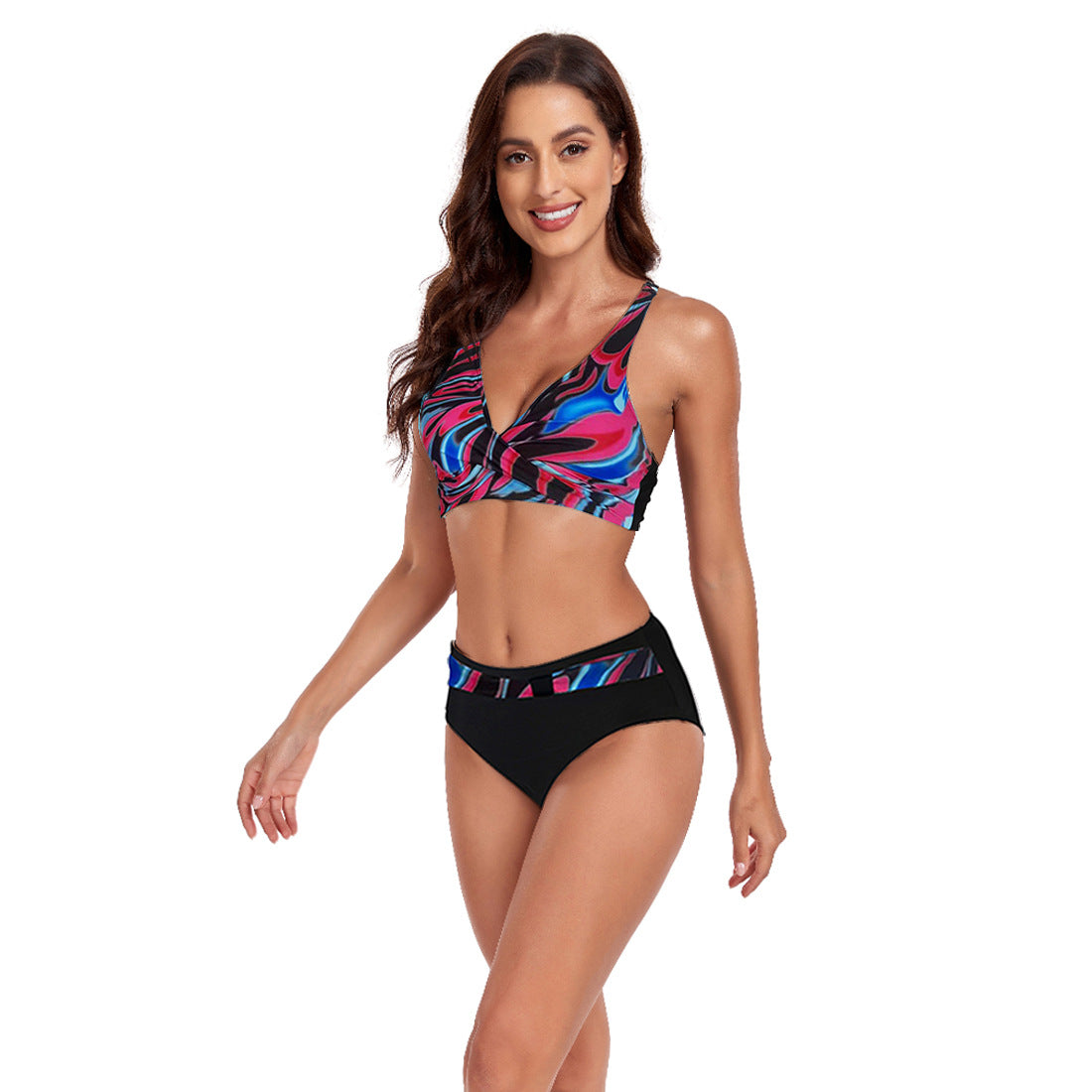 New Split Swimsuit Lady Sexy Halter Bikini Swimsuit-Teresa&#39;s Fashionista LLC