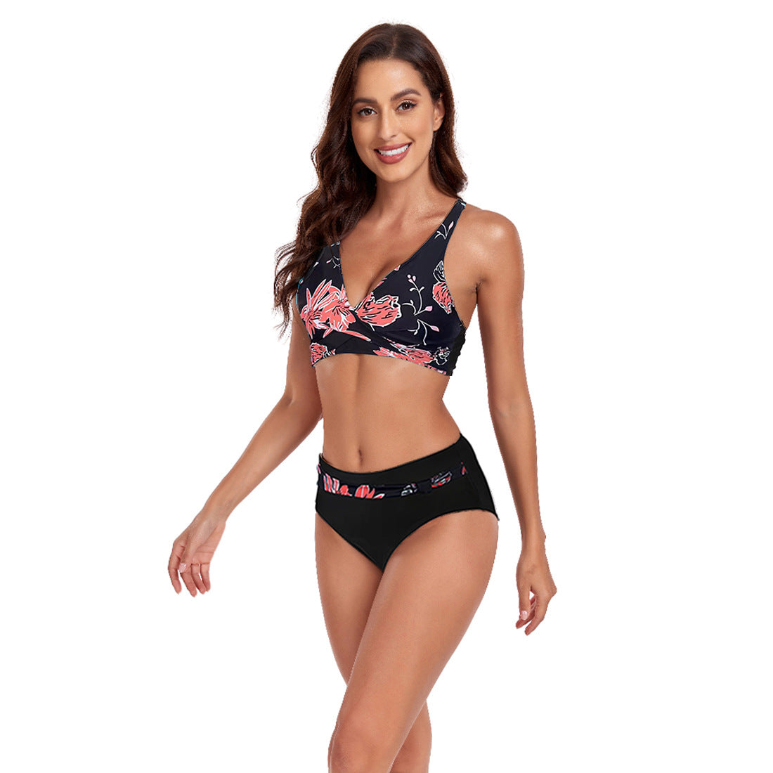 New Split Swimsuit Lady Sexy Halter Bikini Swimsuit-Teresa&#39;s Fashionista LLC