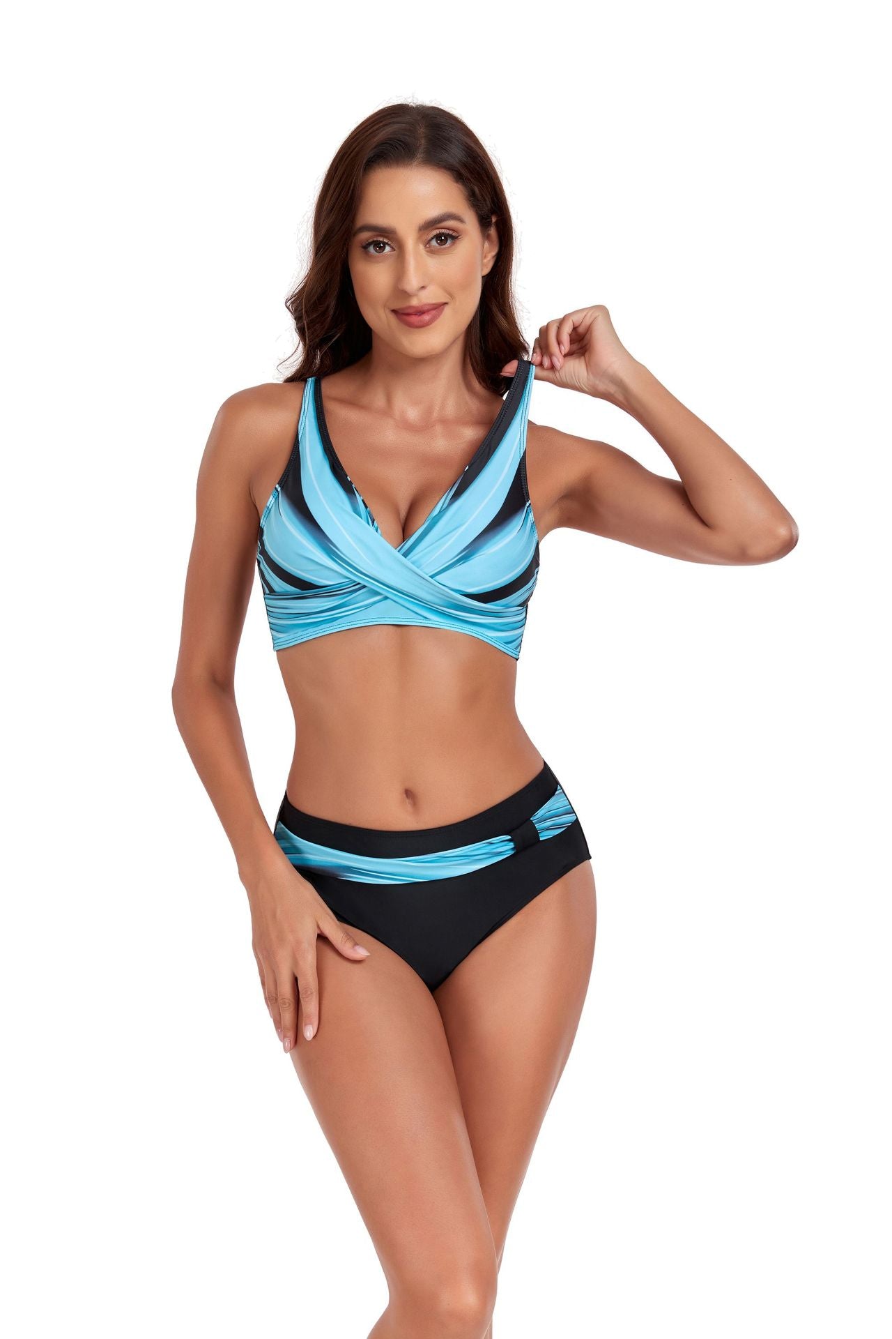 New Split Swimsuit Lady Sexy Halter Bikini Swimsuit-Teresa&#39;s Fashionista LLC