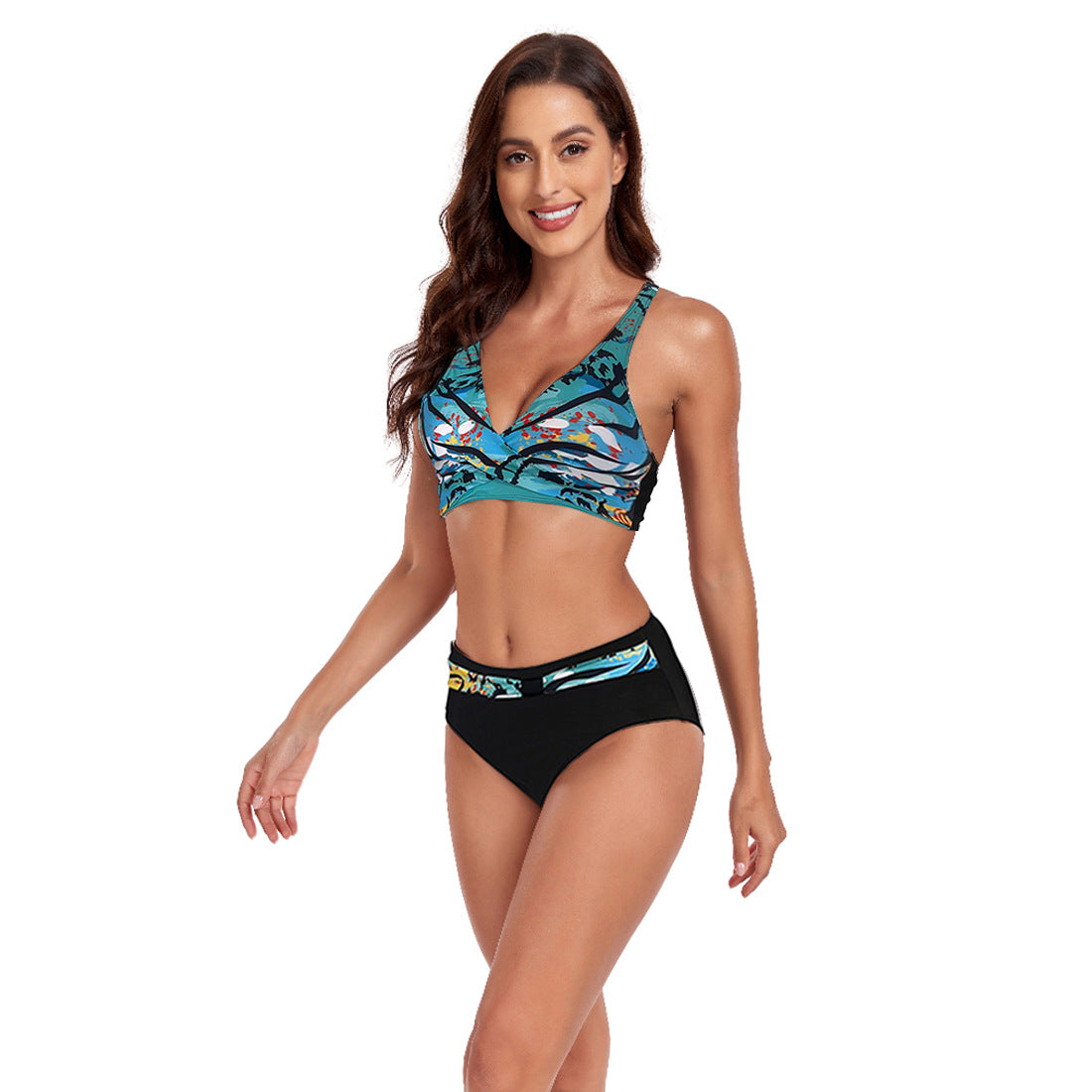 New Split Swimsuit Lady Sexy Halter Bikini Swimsuit-Teresa&#39;s Fashionista LLC